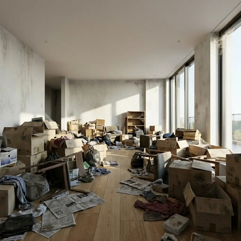 Modernes Apartment Vorher